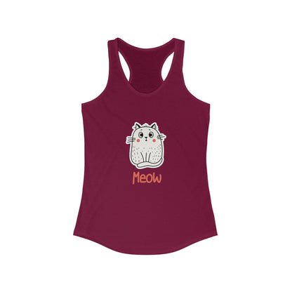 Loki The Cat. Meow. Women's Ideal Racerback Tank