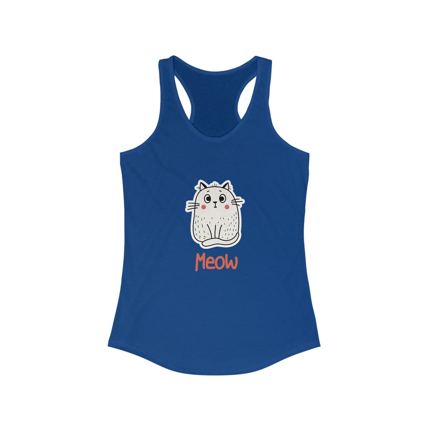 Loki The Cat. Meow. Women's Ideal Racerback Tank