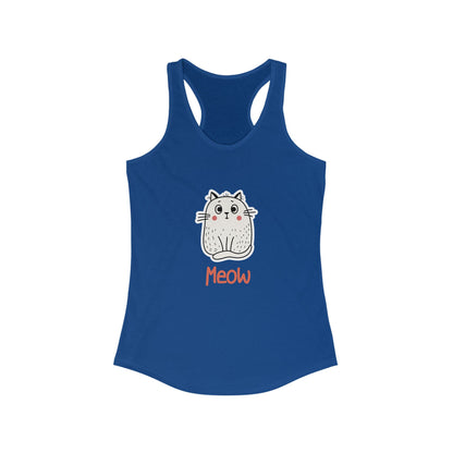 Loki The Cat. Meow. Women's Ideal Racerback Tank