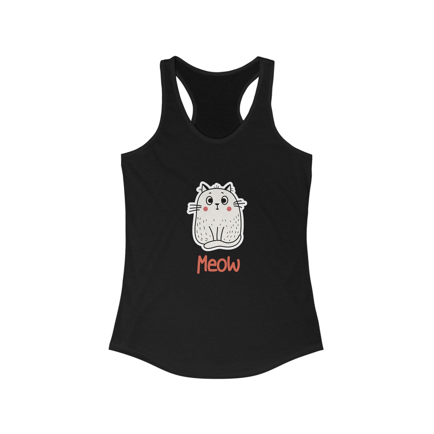 Loki The Cat. Meow. Women's Ideal Racerback Tank
