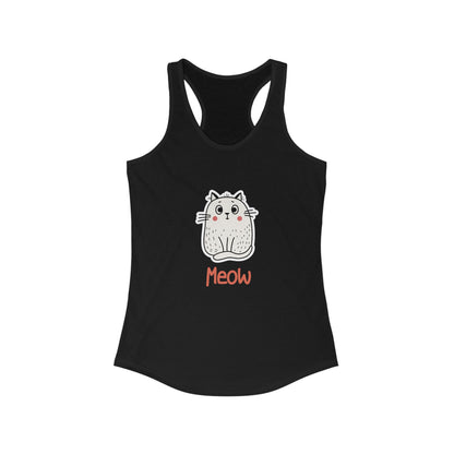 Loki The Cat. Meow. Women's Ideal Racerback Tank