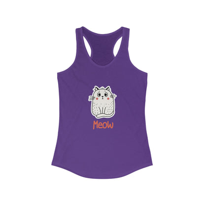 Loki The Cat. Meow. Women's Ideal Racerback Tank