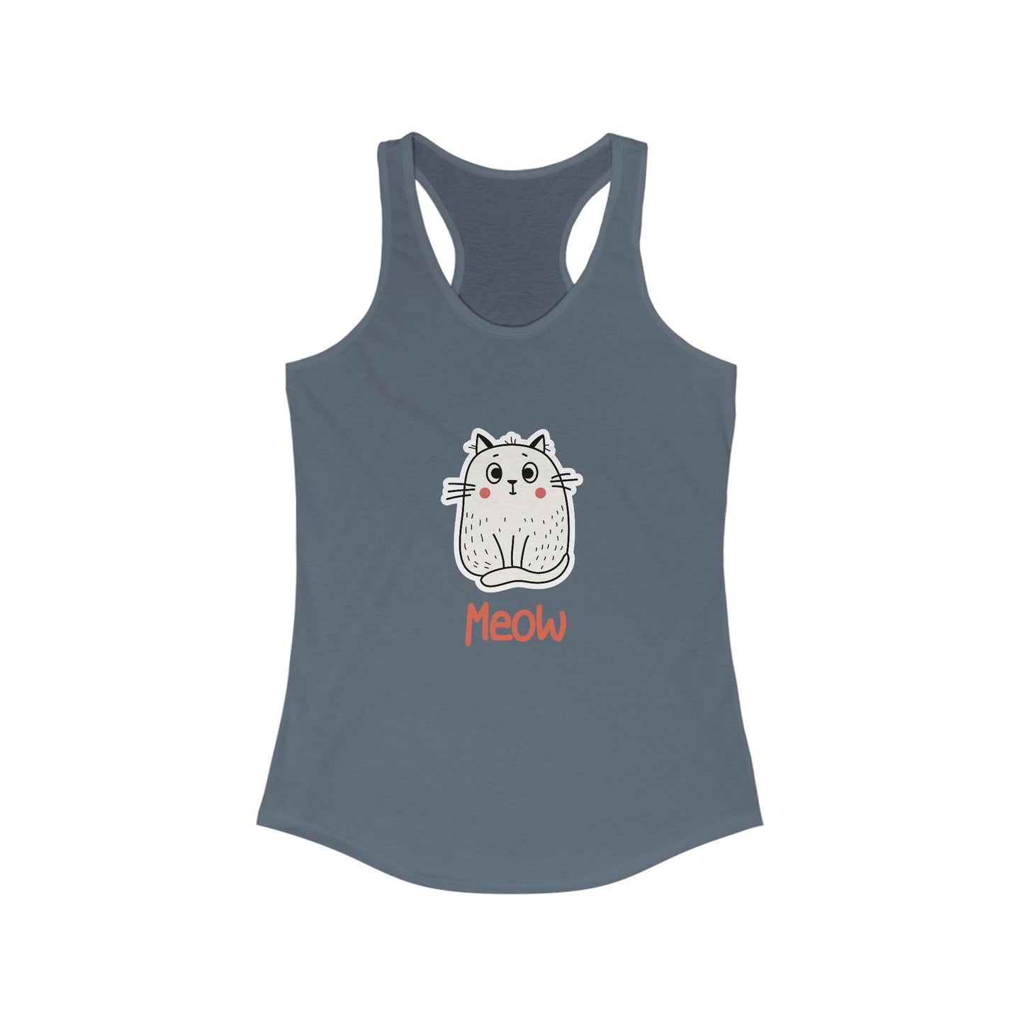 Loki The Cat. Meow. Women's Ideal Racerback Tank