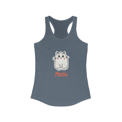 Loki The Cat. Meow. Women's Ideal Racerback Tank