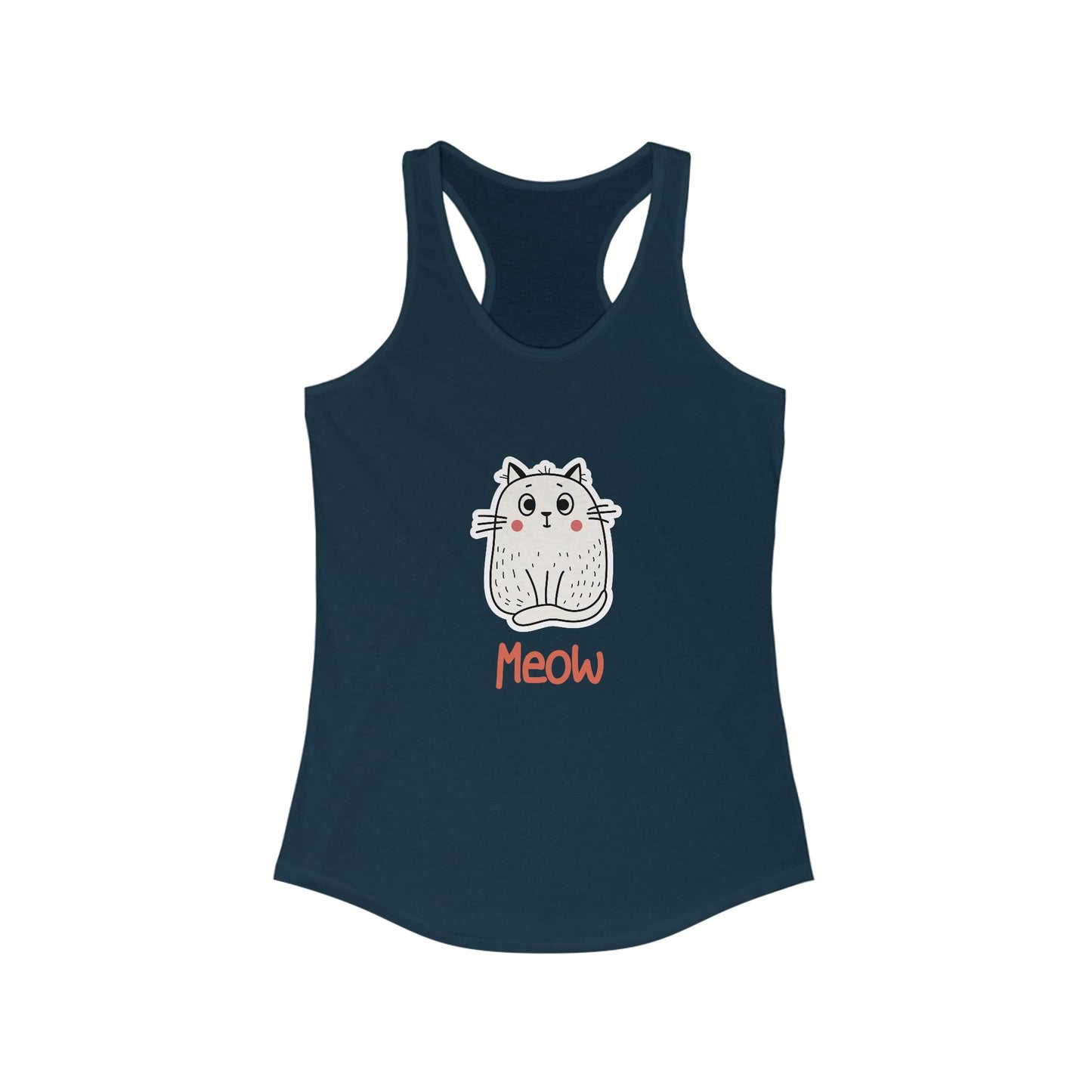 Loki The Cat. Meow. Women's Ideal Racerback Tank