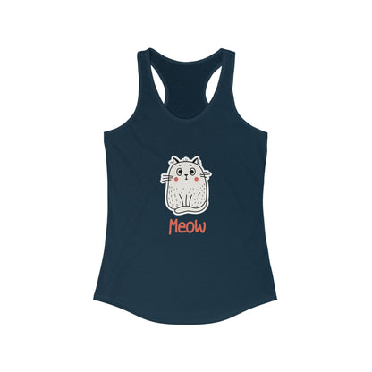 Loki The Cat. Meow. Women's Ideal Racerback Tank