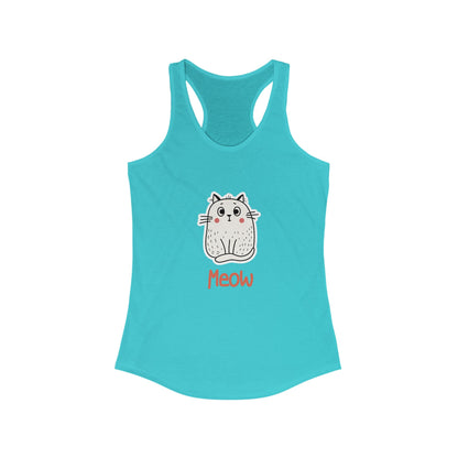Loki The Cat. Meow. Women's Ideal Racerback Tank