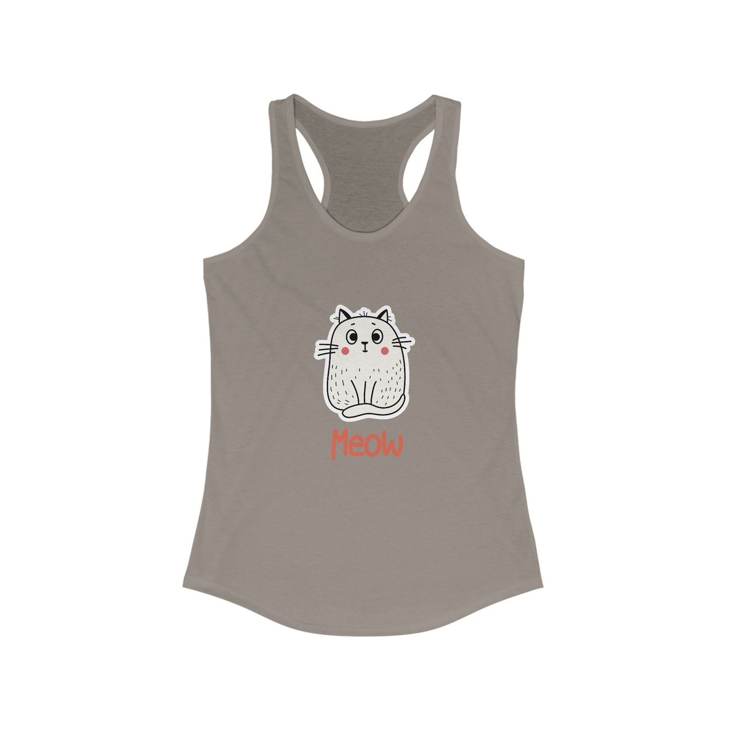 Loki The Cat. Meow. Women's Ideal Racerback Tank