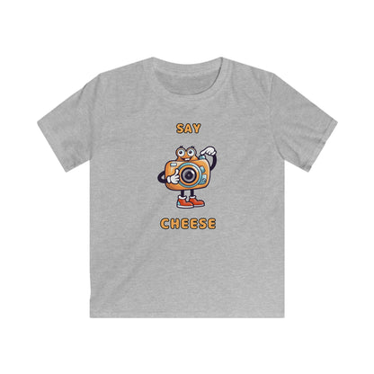 Say Cheese To the Camera. Kids Softstyle Tee