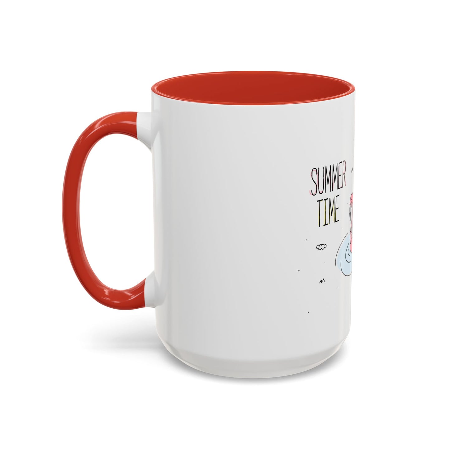 Jingles The Summertime Cat. Accent Coffee Mug, 11oz