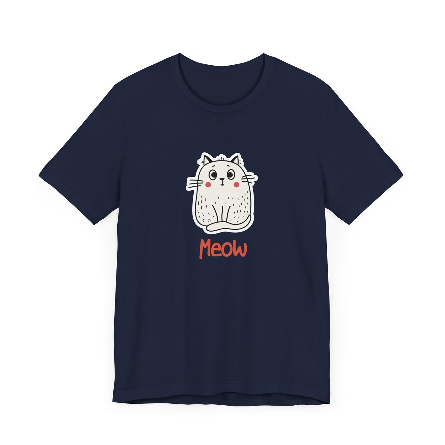Loki The Cat. Meow. Unisex Jersey Short Sleeve Tee
