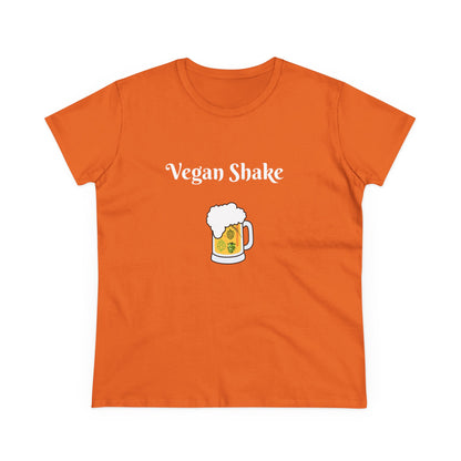 Vegan Shake.  Women's Midweight Cotton Tee