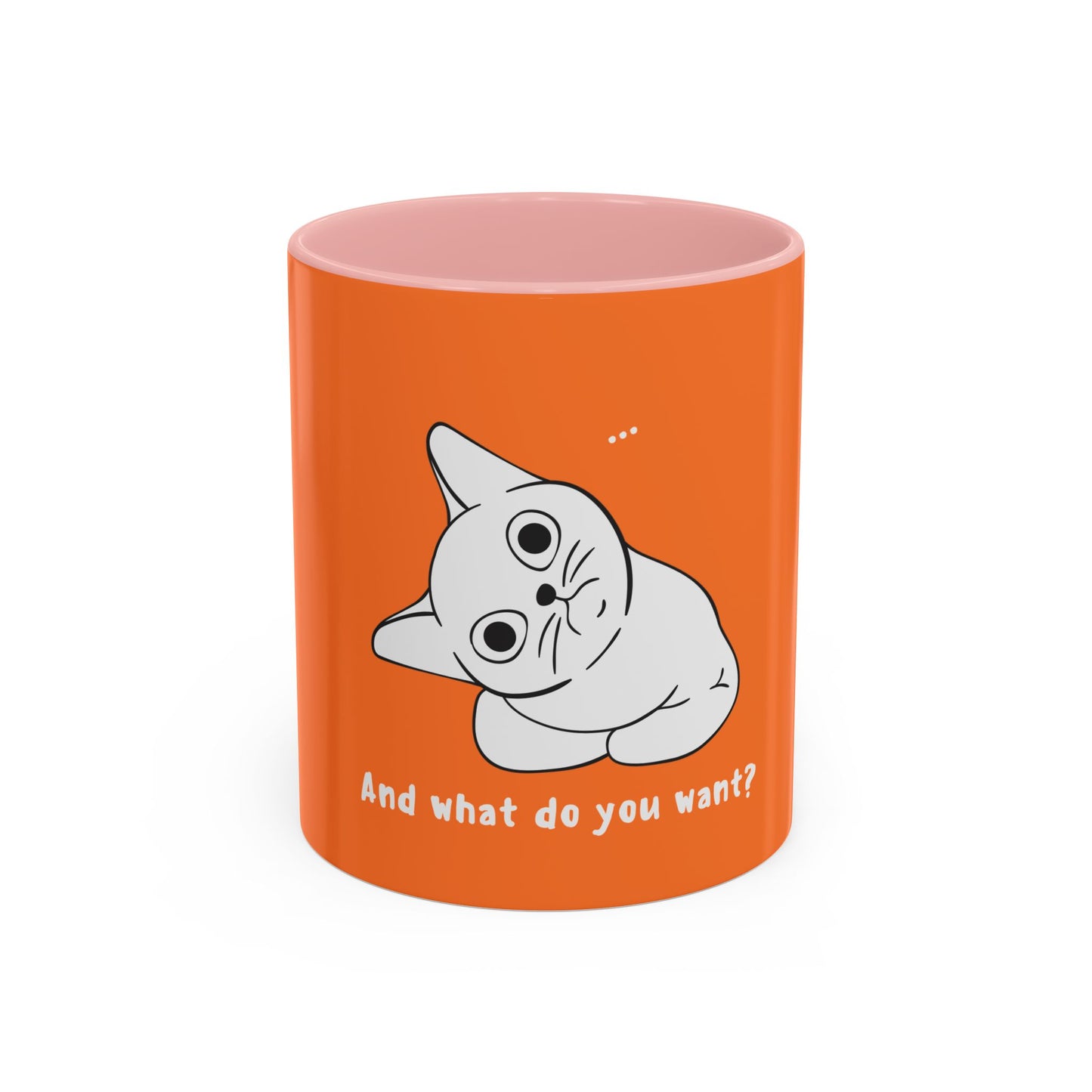 Vexing Cat Wondering What you Want. Time Coffee Mug, 11oz