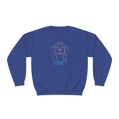 Colorful Retriever. Woof. Unisex NuBlend® Crewneck Sweatshirt