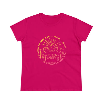 Explore Outdoors. Women's Midweight Cotton Tee