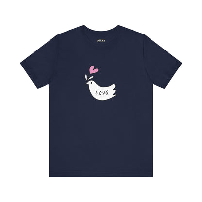 Love. Dove. Unisex Jersey Short Sleeve Tee