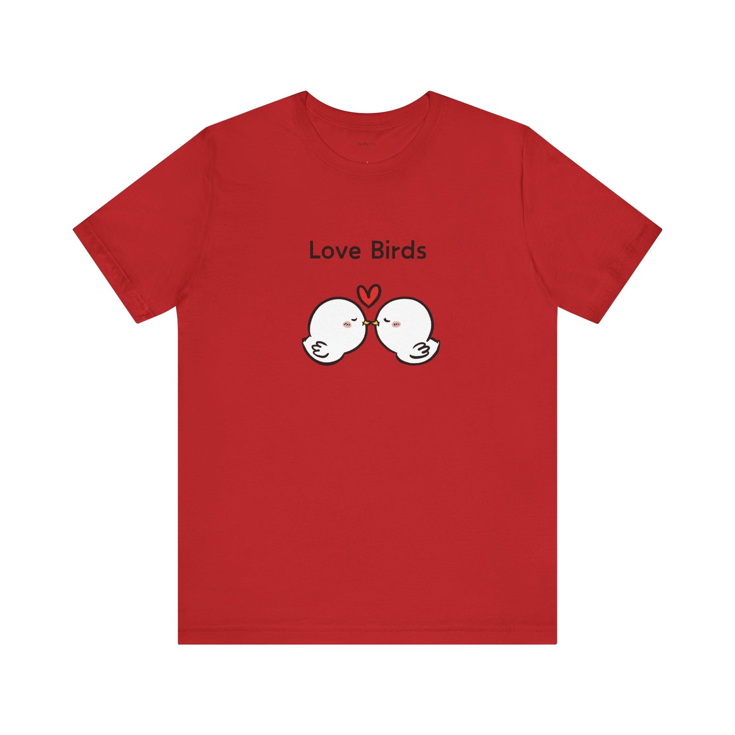 White Canary Love Birds. Unisex Jersey Short Sleeve Tee