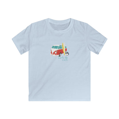 Surfs Up Dude. Kids Softstyle Tee