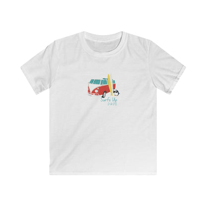 Surfs Up Dude. Kids Softstyle Tee