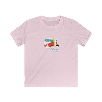 Surfs Up Dude. Kids Softstyle Tee