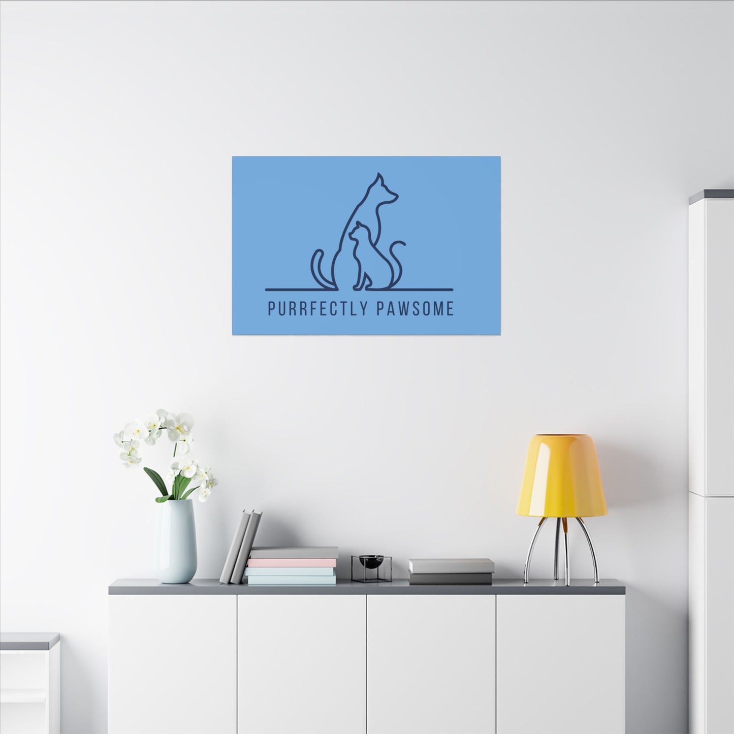 Purrfectly Pawsome. Canvas Gallery Wraps