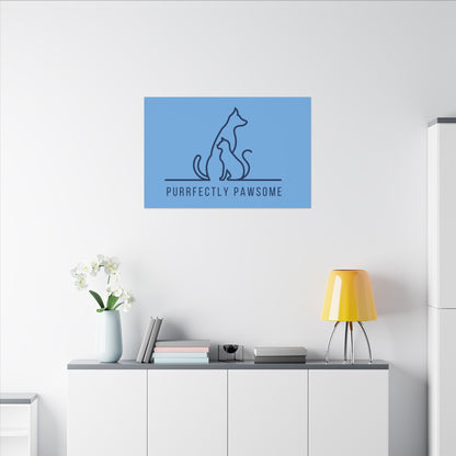 Purrfectly Pawsome. Canvas Gallery Wraps