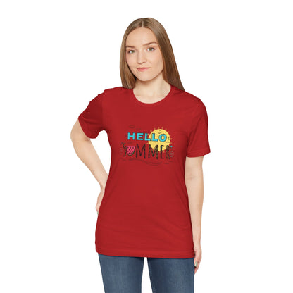 Hello Summer. Unisex Jersey Short Sleeve Tee
