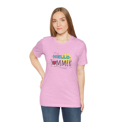 Hello Summer. Unisex Jersey Short Sleeve Tee