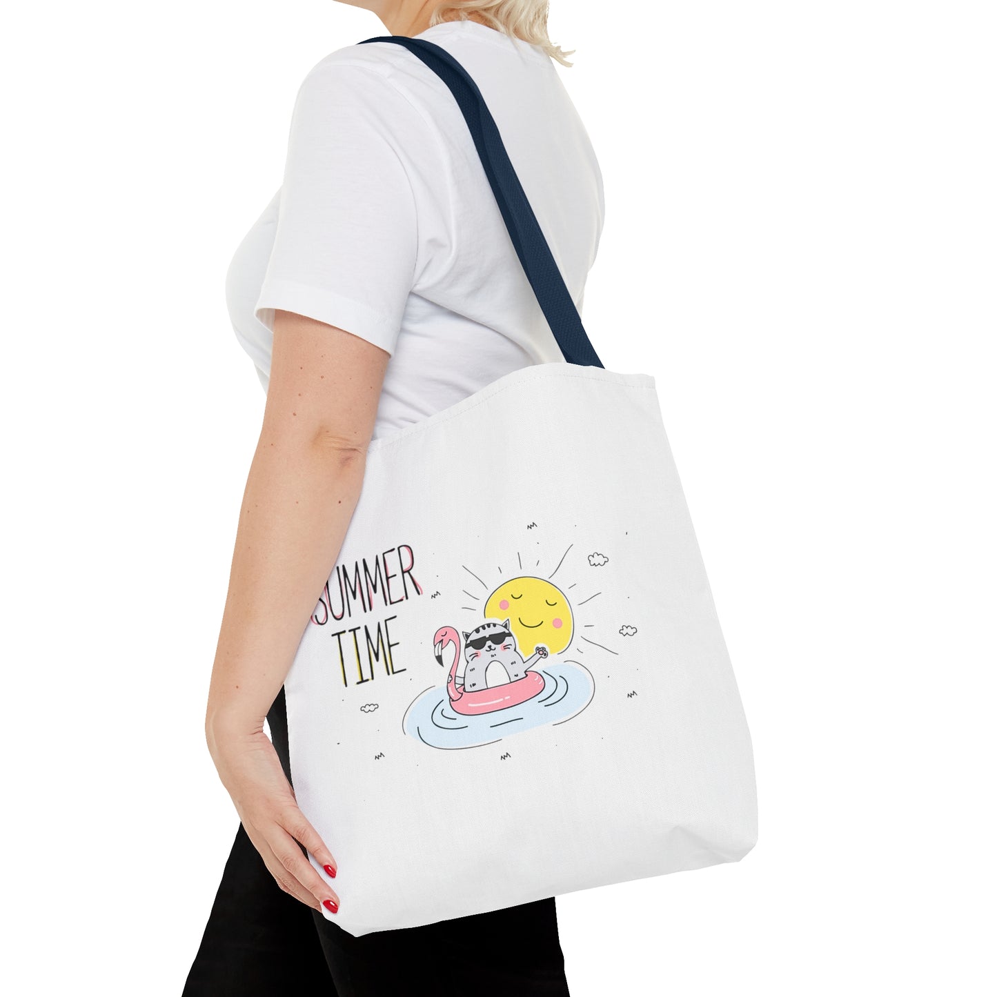 Summer Time Cat. Tote Bag (AOP)