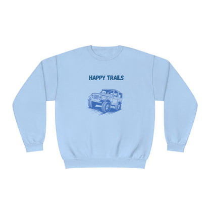 Exploring Happy Trails In a Jeep. Unisex NuBlend® Crewneck Sweatshirt