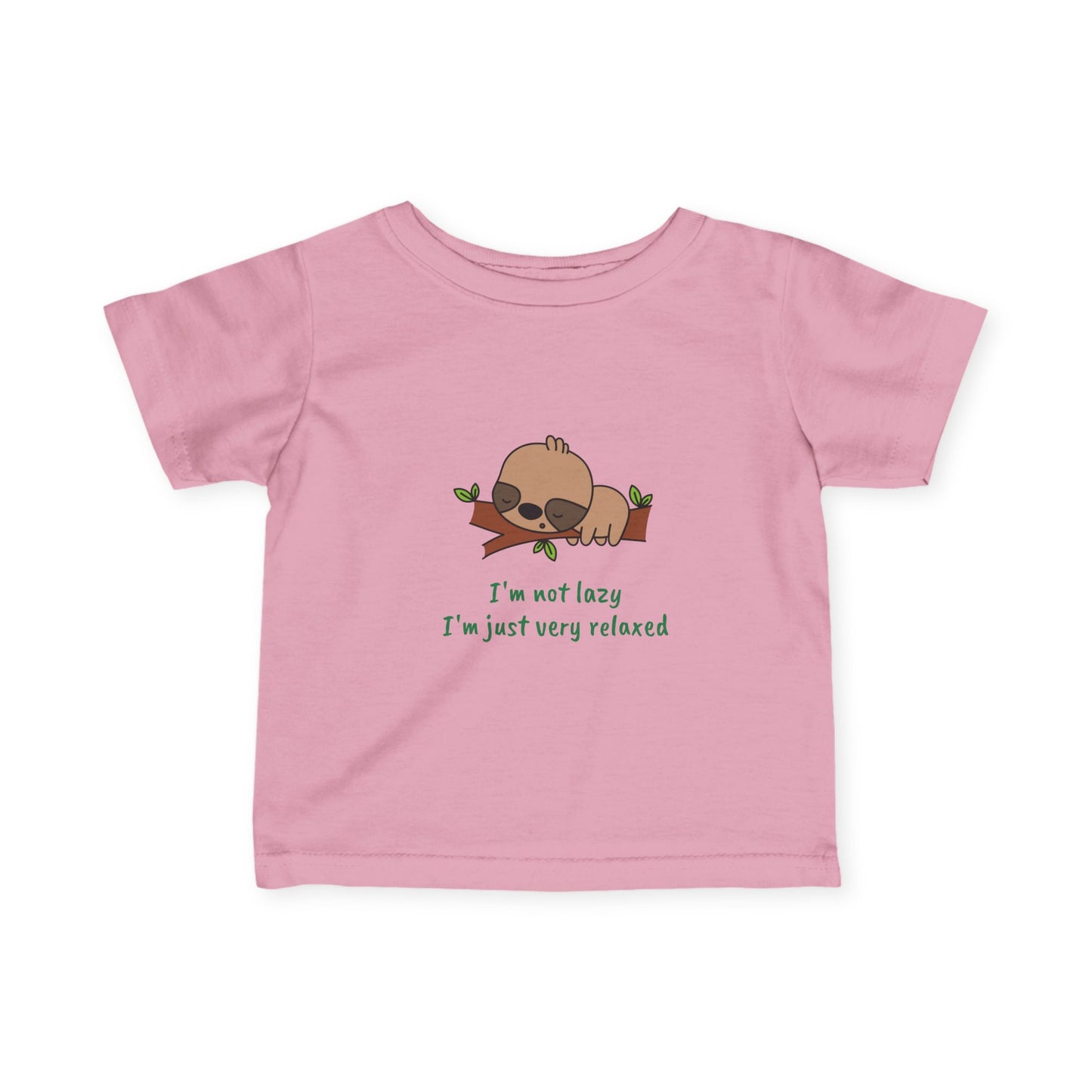 I'm Not Lazy. I'm Just Very Relaxed.  Infant Fine Jersey Tee