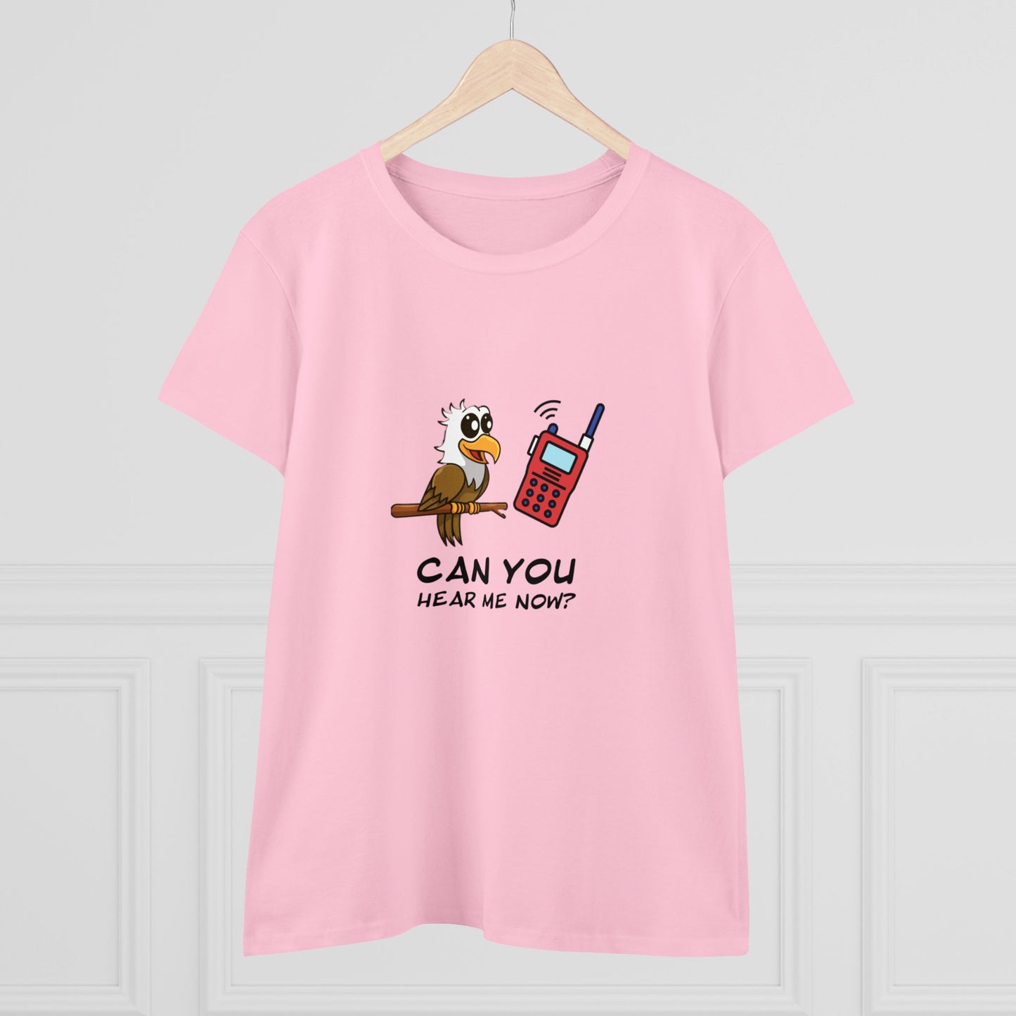 Burrowing Owl. Can You Hear Me Now?  Women's Midweight Cotton Tee