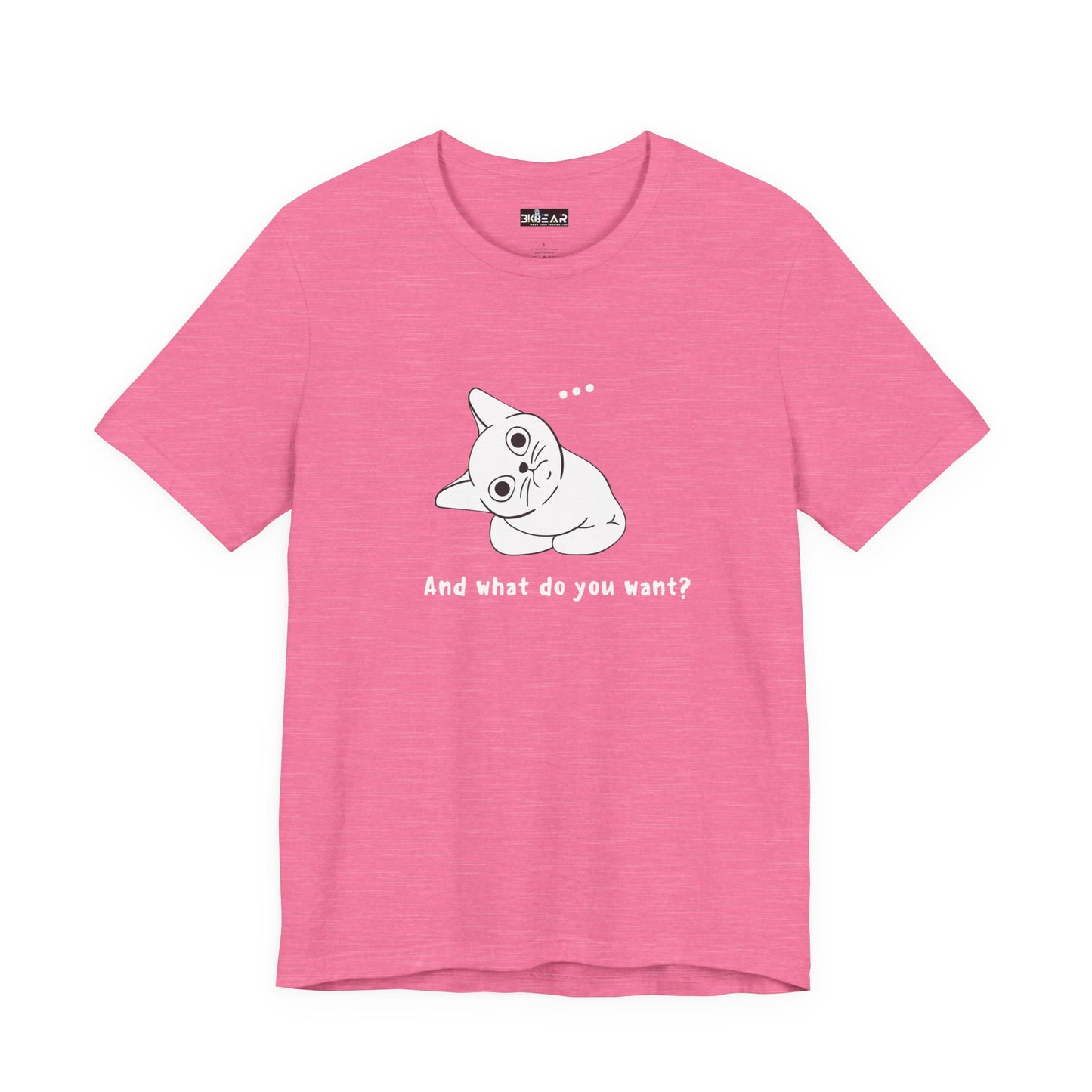 Vexing Cat Wondering What You Want. Unisex Jersey Short Sleeve Tee