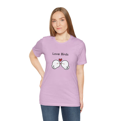 Love Birds Boyfriend T Graphic. Unisex Jersey Short Sleeve Tee