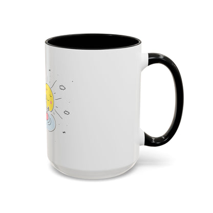 Jingles The Summertime Cat. Accent Coffee Mug, 11oz