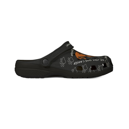 Black Dawgs For A Cause Rubber Clogs For Men