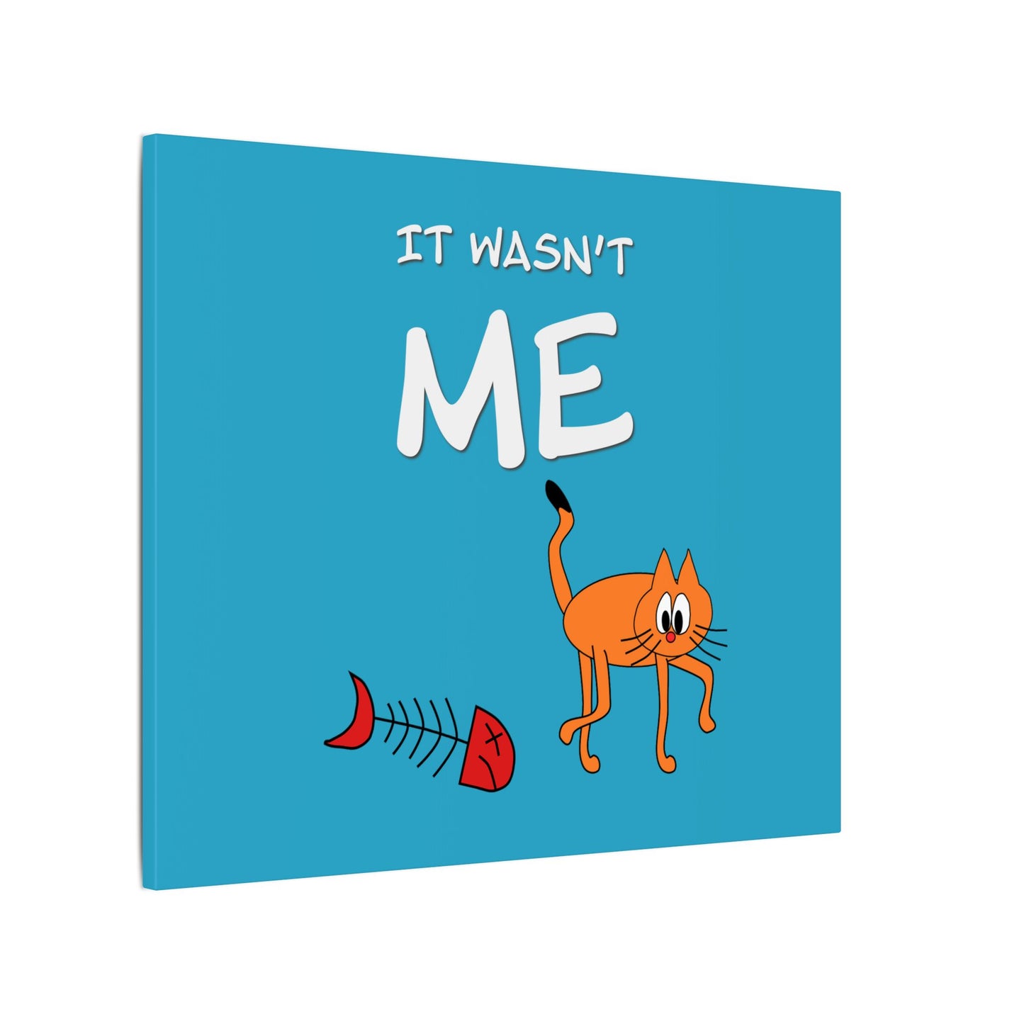 Leo The Cat Didn't Do It. Canvas Gallery Wraps