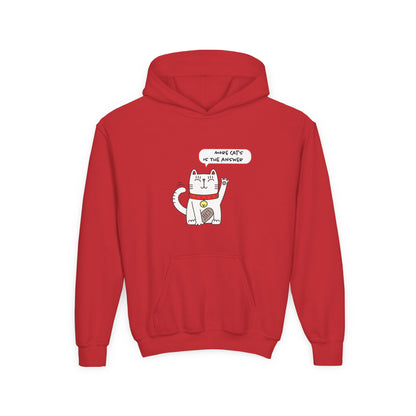 Oliver Says More Cats Is The Answer. Kids Hoodie