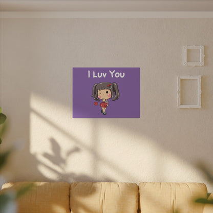 I Luv You. Canvas Gallery Wraps