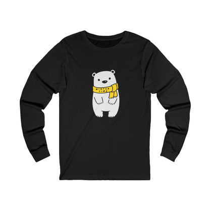 Winter Time BK Bear. Unisex Jersey Long Sleeve Tee