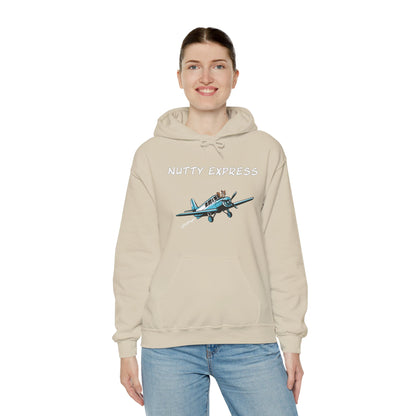 Nutty's Express Delivery. Always On-Time. Unisex Hooded Sweatshirt.