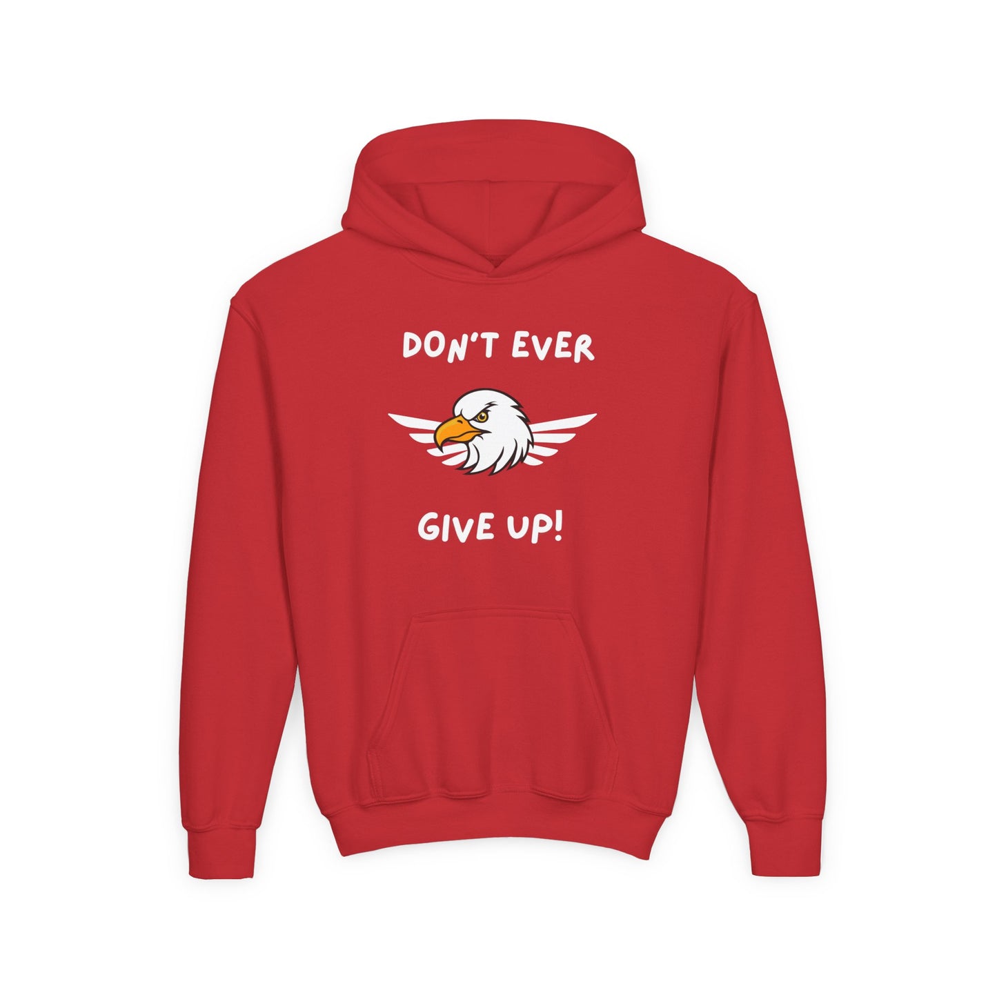 Don't Ever Give Up Eagle!  Kids Hoodie