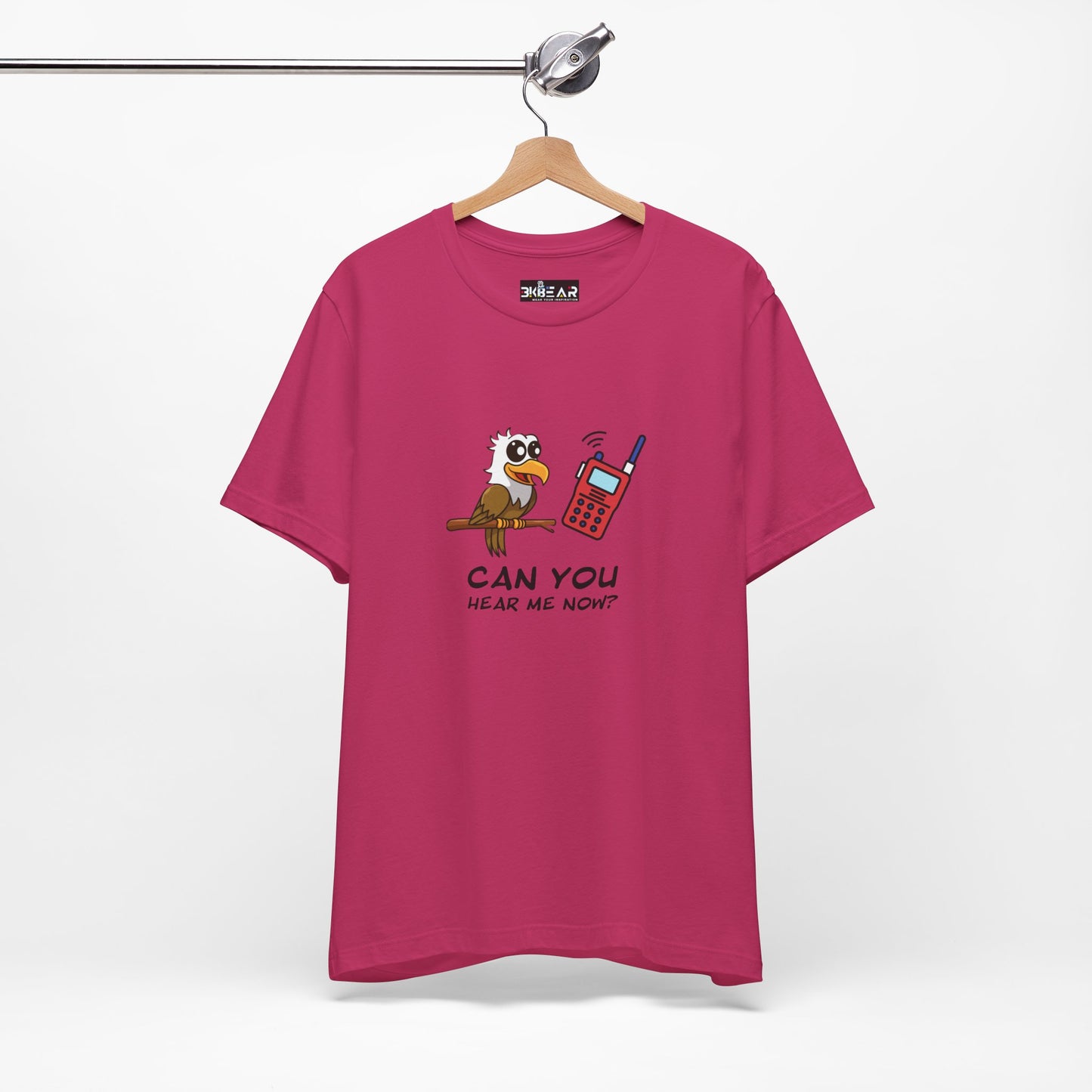 Burrowing Owl. Can You Hear Me Now? Unisex Jersey Short Sleeve Tee