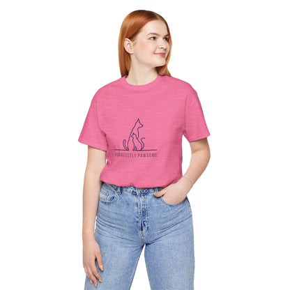 Purrfectly Pawsome. Unisex Jersey Short Sleeve Tee