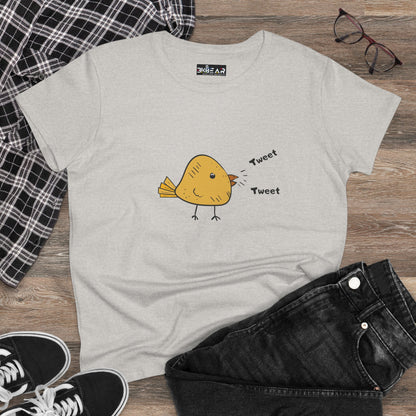 Tweet. Tweet. Women's Midweight Cotton Tee
