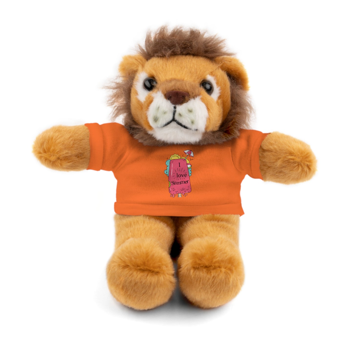 I Love Summer Lion . Stuffed Animals with Tee