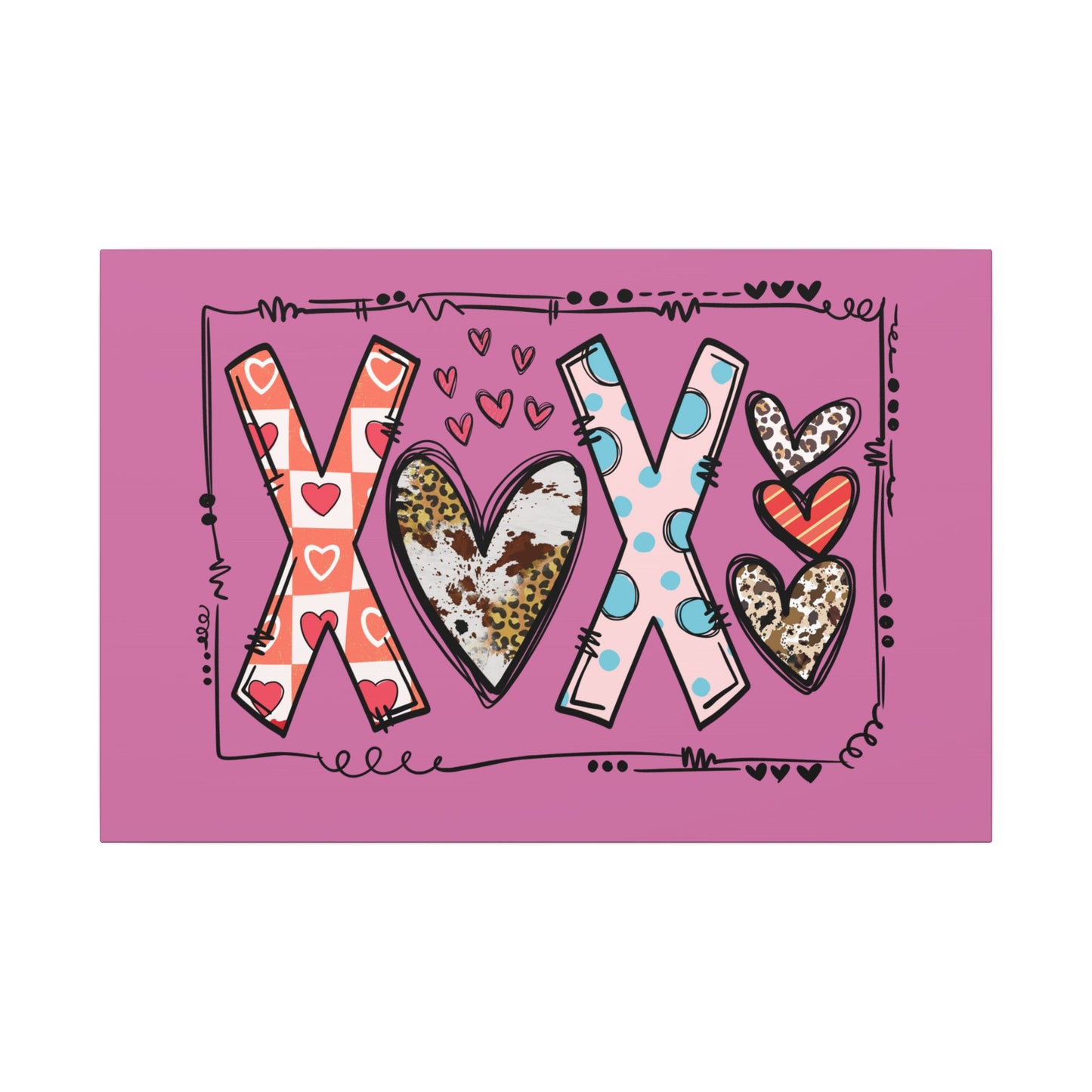 Sign of Love. XOXO. Canvas Gallery Wraps