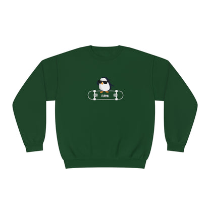 Adélie The Flippin Penguin. Unisex NuBlend® Crewneck Sweatshirt