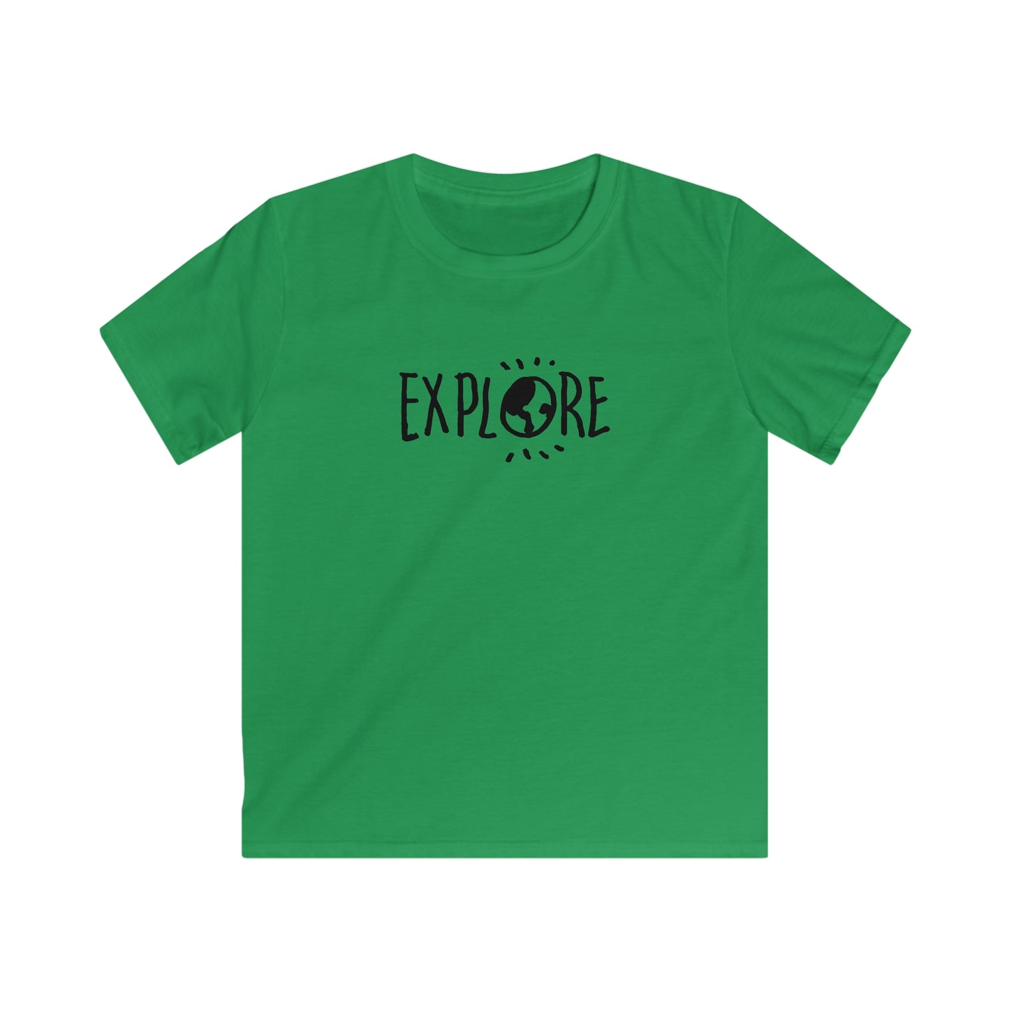 Explore. Kids Softstyle Tee