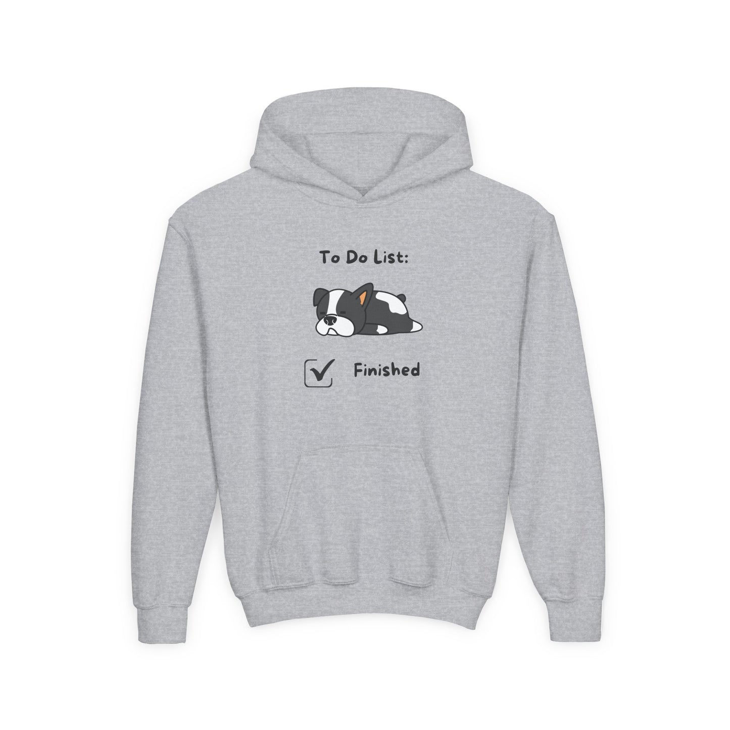 To Do List Finished- Funny Kids Animal Graphic Hoodie
